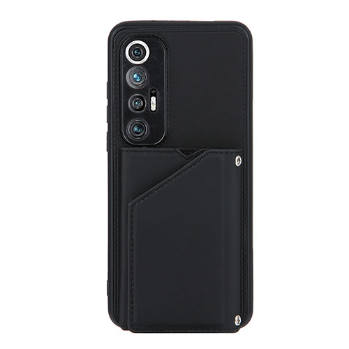 Soft Luxury Leather Snap On Case Cover Y02B for Xiaomi Mi 10S 5G Black