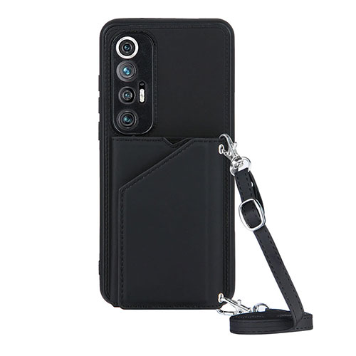 Soft Luxury Leather Snap On Case Cover Y03B for Xiaomi Mi 10S 5G Black