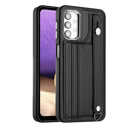 Soft Luxury Leather Snap On Case Cover YB1 for Samsung Galaxy A13 4G Black