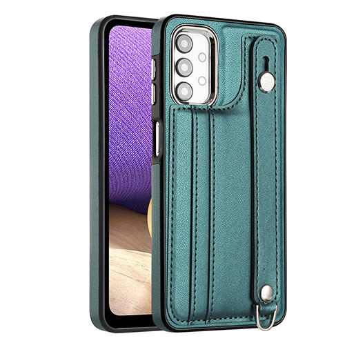 Soft Luxury Leather Snap On Case Cover YB1 for Samsung Galaxy A13 4G Green