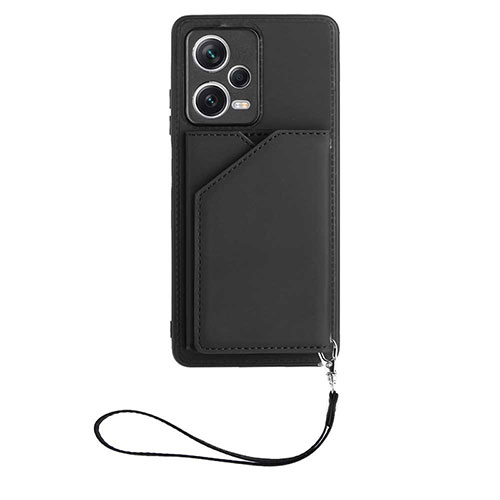 Soft Luxury Leather Snap On Case Cover YB1 for Xiaomi Redmi Note 12 Pro 5G Black