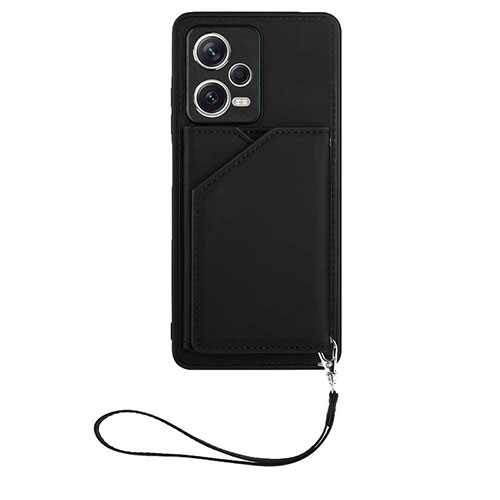 Soft Luxury Leather Snap On Case Cover YB1 for Xiaomi Redmi Note 12 Pro+ Plus 5G Black