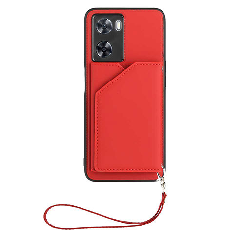 Soft Luxury Leather Snap On Case Cover YB2 for Oppo A57 4G Red