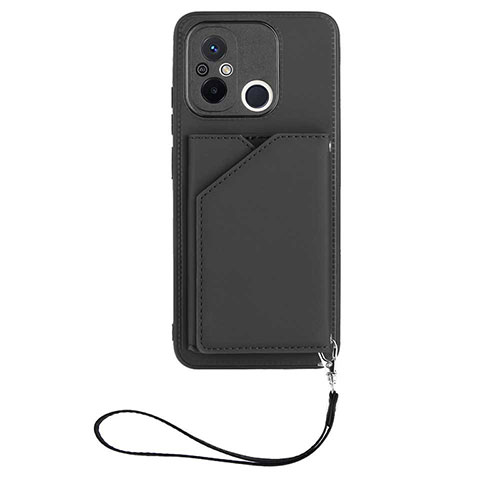 Soft Luxury Leather Snap On Case Cover YB2 for Xiaomi Poco C55 Black