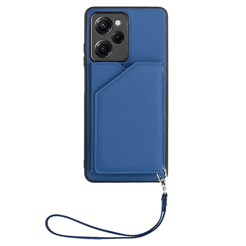 Soft Luxury Leather Snap On Case Cover YB2 for Xiaomi Poco X5 Pro 5G Blue