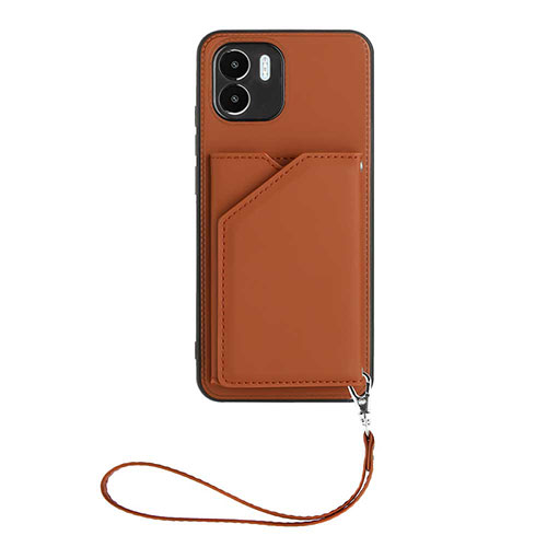 Soft Luxury Leather Snap On Case Cover YB2 for Xiaomi Redmi A2 Plus Brown