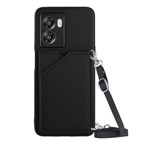 Soft Luxury Leather Snap On Case Cover YB3 for Realme V23i 5G Black