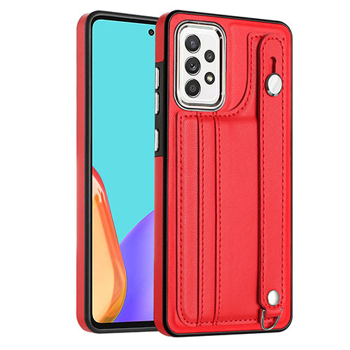 Soft Luxury Leather Snap On Case Cover YB3 for Samsung Galaxy A32 4G Red