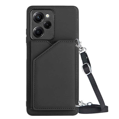 Soft Luxury Leather Snap On Case Cover YB3 for Xiaomi Poco X5 Pro 5G Black