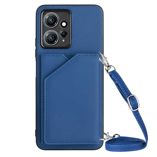 Soft Luxury Leather Snap On Case Cover YB3 for Xiaomi Redmi Note 12 4G Blue