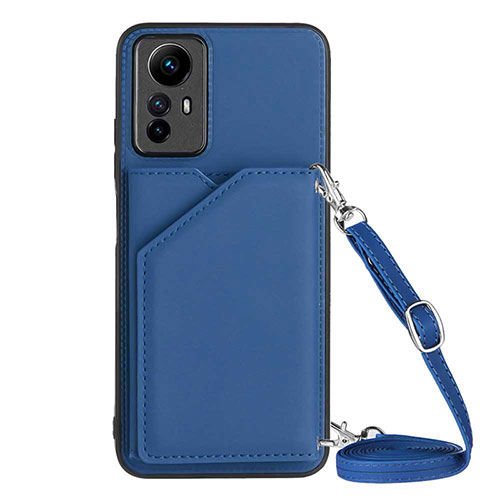 Soft Luxury Leather Snap On Case Cover YB3 for Xiaomi Redmi Note 12S Blue