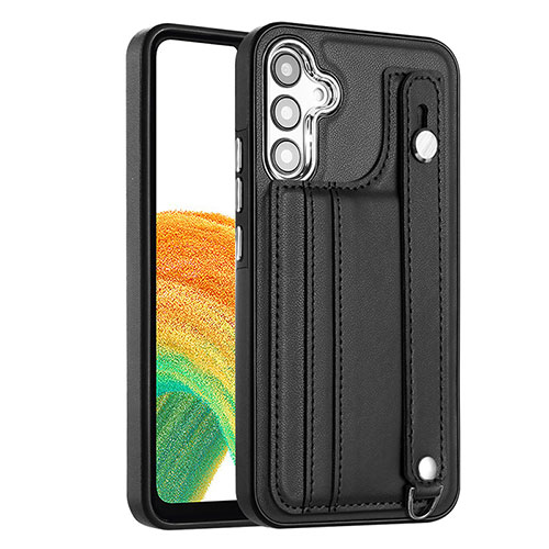 Soft Luxury Leather Snap On Case Cover YB4 for Samsung Galaxy A34 5G Black