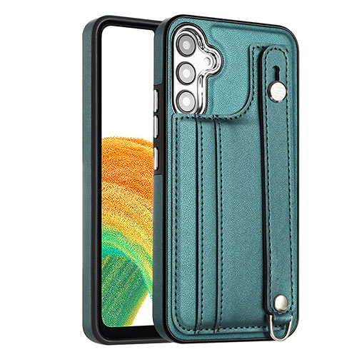 Soft Luxury Leather Snap On Case Cover YB4 for Samsung Galaxy A34 5G Green