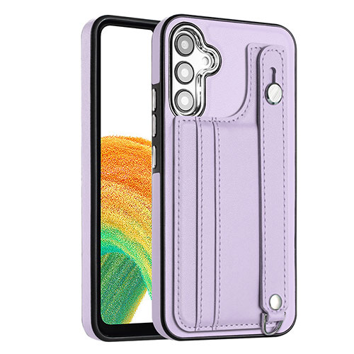 Soft Luxury Leather Snap On Case Cover YB4 for Samsung Galaxy A34 5G Purple