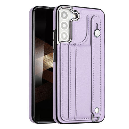 Soft Luxury Leather Snap On Case Cover YB4 for Samsung Galaxy S24 5G Purple