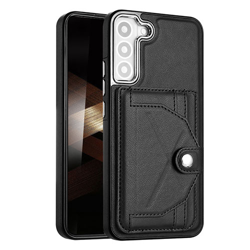 Soft Luxury Leather Snap On Case Cover YB5 for Samsung Galaxy S24 5G Black