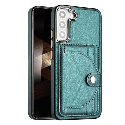 Soft Luxury Leather Snap On Case Cover YB5 for Samsung Galaxy S24 5G Green