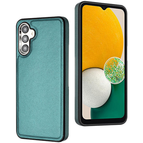 Soft Luxury Leather Snap On Case Cover YB6 for Samsung Galaxy A14 4G Green