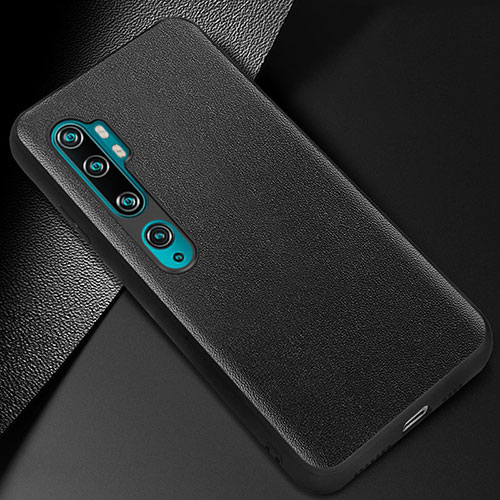 Soft Luxury Leather Snap On Case Cover Z02 for Xiaomi Mi Note 10 Pro Black