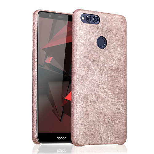 Soft Luxury Leather Snap On Case for Huawei Honor Play 7X Gold