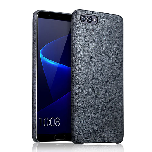 Soft Luxury Leather Snap On Case for Huawei Honor V10 Blue