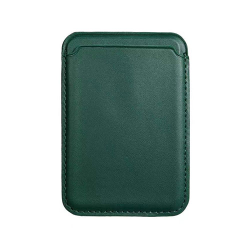 Soft Luxury Leather Wallet with Mag-Safe Magnetic for Apple iPhone 12 Green