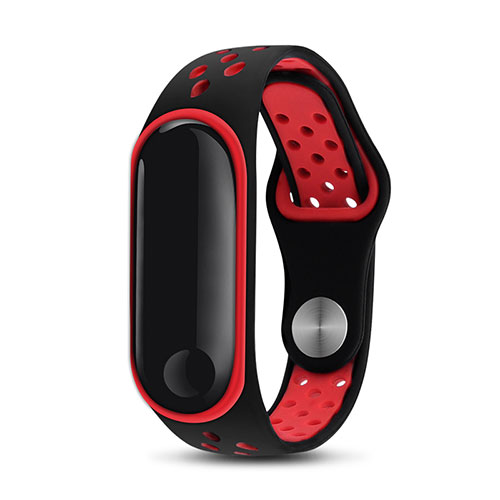 Soft Silicone Gel Bracelet Band Strap for Xiaomi Mi Band 3 Red