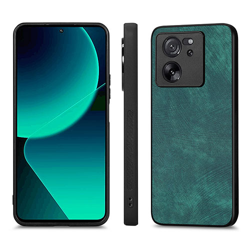 Soft Silicone Gel Leather Snap On Case Cover AD1 for Xiaomi Redmi K60 Ultra 5G Green