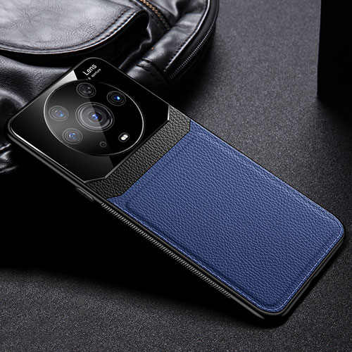 Soft Silicone Gel Leather Snap On Case Cover FL1 for Huawei Honor Magic3 Pro 5G Blue