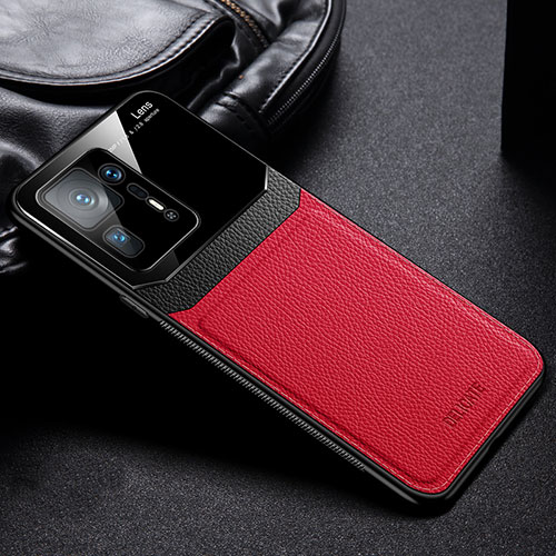 Soft Silicone Gel Leather Snap On Case Cover FL1 for Xiaomi Mi Mix 4 5G Red