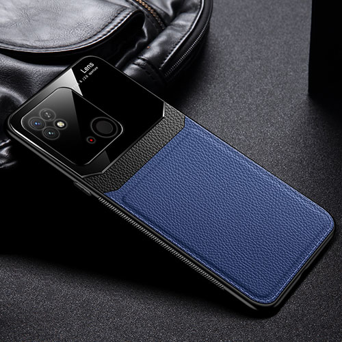 Soft Silicone Gel Leather Snap On Case Cover FL1 for Xiaomi Redmi 10 Power Blue