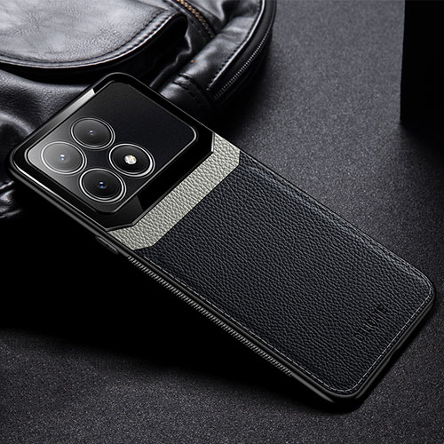 Soft Silicone Gel Leather Snap On Case Cover FL1 for Xiaomi Redmi K70 5G Black