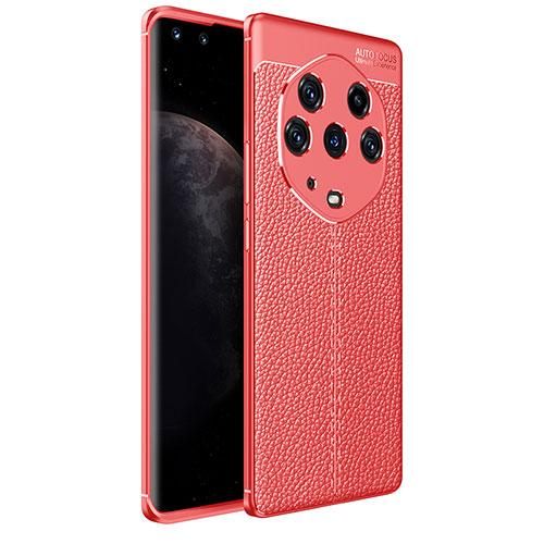 Soft Silicone Gel Leather Snap On Case Cover for Huawei Honor Magic3 Pro+ Plus 5G Red