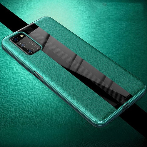 Soft Silicone Gel Leather Snap On Case Cover for Huawei Honor V30 5G Green