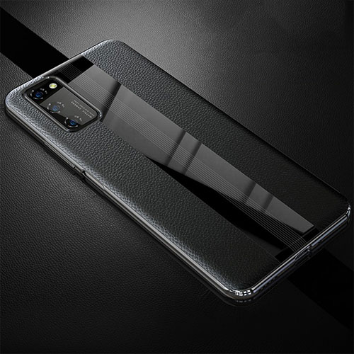 Soft Silicone Gel Leather Snap On Case Cover for Huawei Honor View 30 5G Black