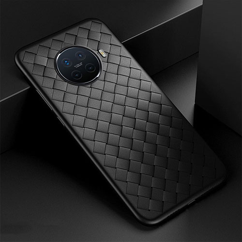 Soft Silicone Gel Leather Snap On Case Cover for Oppo Ace2 Black