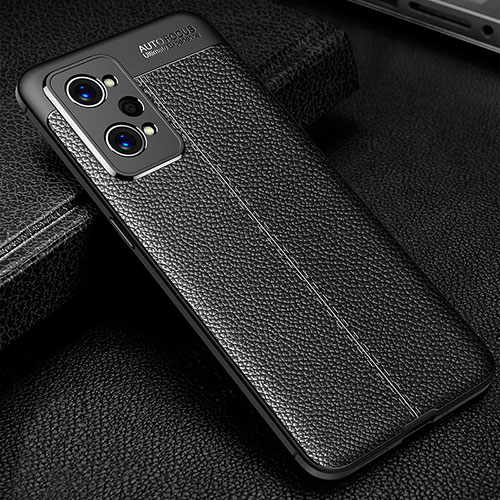 Soft Silicone Gel Leather Snap On Case Cover for Realme GT Neo2 5G Black