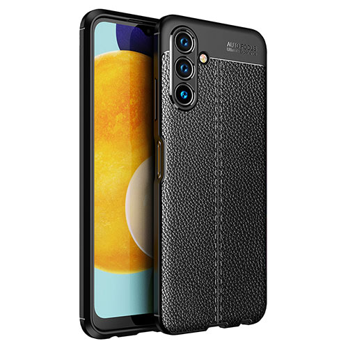 Soft Silicone Gel Leather Snap On Case Cover for Samsung Galaxy A13 5G Black