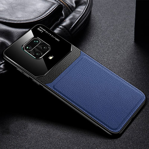 Soft Silicone Gel Leather Snap On Case Cover for Xiaomi Poco M2 Pro Blue