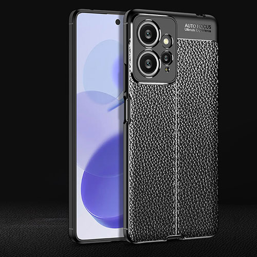 Soft Silicone Gel Leather Snap On Case Cover for Xiaomi Redmi Note 12 4G Black