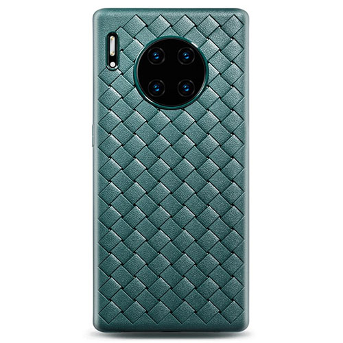 Soft Silicone Gel Leather Snap On Case Cover H01 for Huawei Mate 30 5G Green