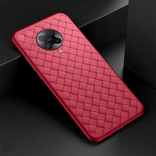 Soft Silicone Gel Leather Snap On Case Cover H02 for Xiaomi Redmi K30 Pro Zoom Red