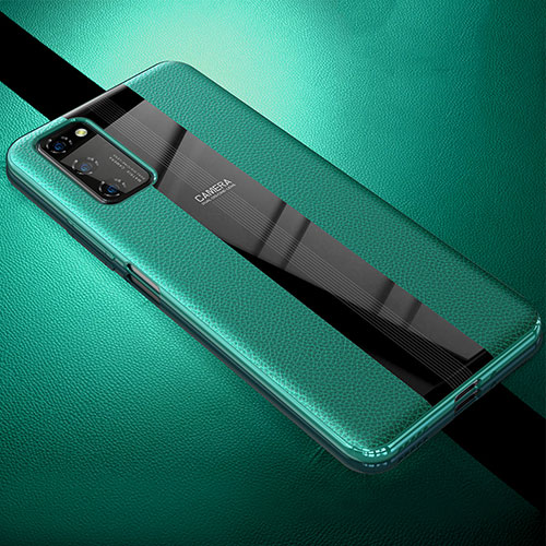 Soft Silicone Gel Leather Snap On Case Cover H03 for Huawei Honor V30 5G Green