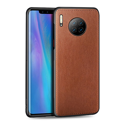 Soft Silicone Gel Leather Snap On Case Cover H03 for Huawei Mate 30 Pro 5G Orange