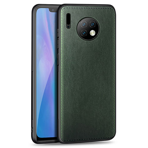 Soft Silicone Gel Leather Snap On Case Cover H03 for Huawei Mate 30 Pro Green