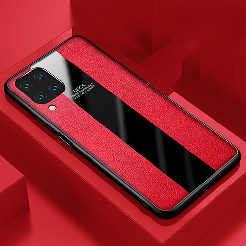 Soft Silicone Gel Leather Snap On Case Cover H03 for Huawei P40 Lite Red