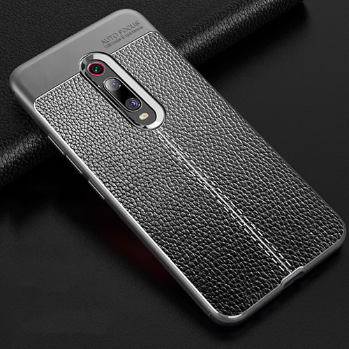 Soft Silicone Gel Leather Snap On Case Cover H03 for Xiaomi Mi 9T Gray