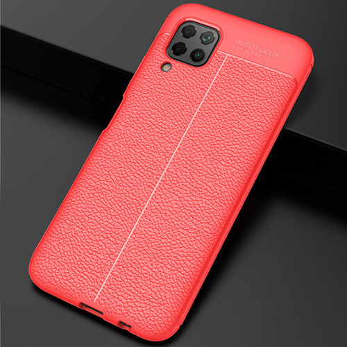 Soft Silicone Gel Leather Snap On Case Cover H06 for Huawei Nova 6 SE Red