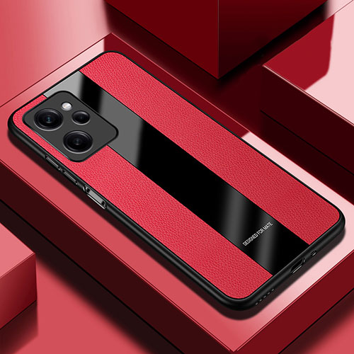 Soft Silicone Gel Leather Snap On Case Cover PB1 for Xiaomi Poco X5 Pro 5G Red