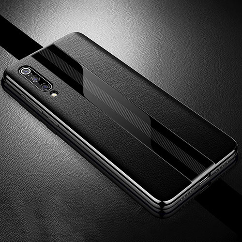 Soft Silicone Gel Leather Snap On Case Cover S01 for Xiaomi Mi 9 Pro 5G Black